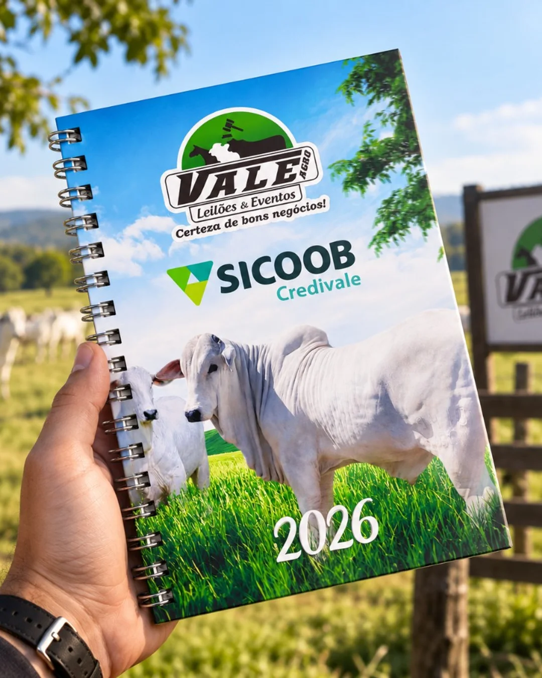 Material impresso: agenda Vale Agro 2026